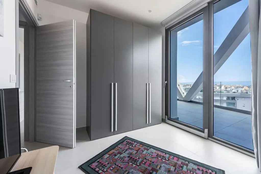 Torre G Luxury Penthouse - Jacuzzi And Parking Car Apartment Catania Italy